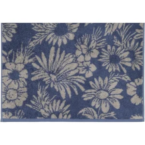 Blitzangebot ? Cawö Two-Tone Floral Duschtuch – 80×150 Cm – Blau ? 12