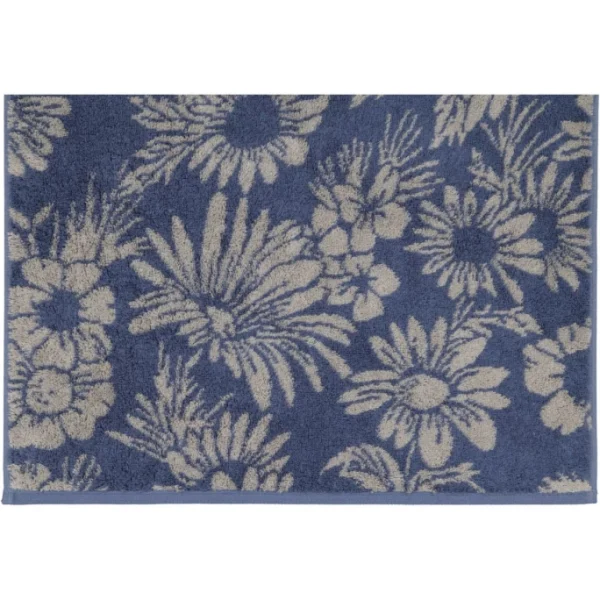 Blitzangebot ? Cawö Two-Tone Floral Duschtuch – 80×150 Cm – Blau ? 5