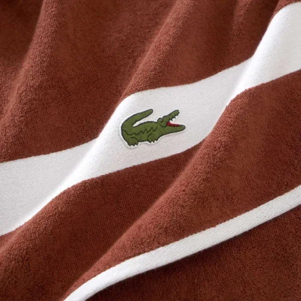Besorgen ⭐ Lacoste L CASUAL Bio-Duschtuch – 70×140 Cm – Terre Batue ✨ 3