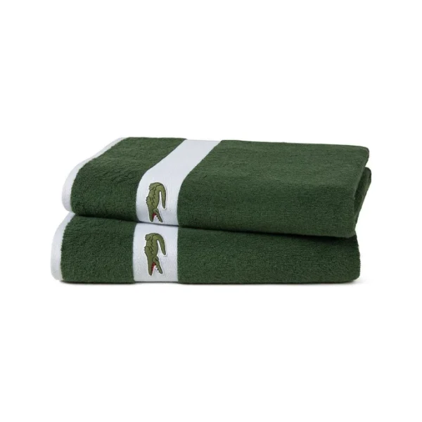 Am billigsten ? Lacoste L CASUAL Bio-Duschtuch – 70×140 Cm – Vert ❤️ 4