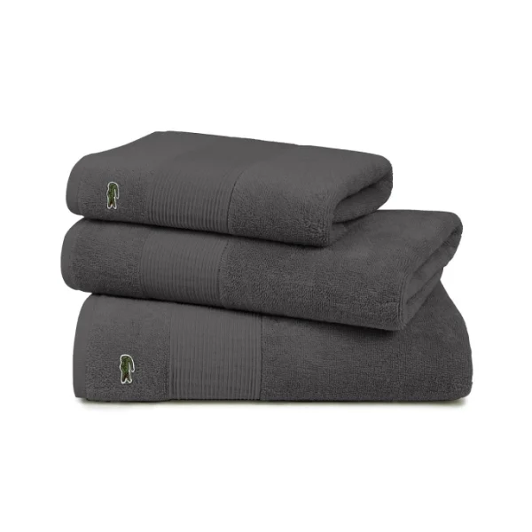 Beste Bewertungen von ? Lacoste LECROCO Bio-Duschtuch – 70×140 Cm – Bitume ? 5