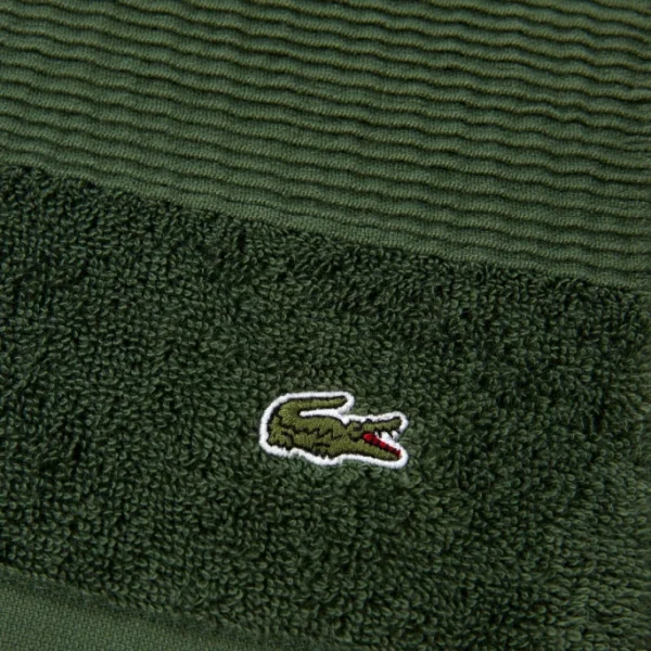 Bestpreis ? Lacoste LECROCO Bio-Duschtuch – 70×140 Cm – Vert ? 3