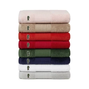 Bestpreis ? Lacoste LECROCO Bio-Duschtuch – 70×140 Cm – Vert ? 25