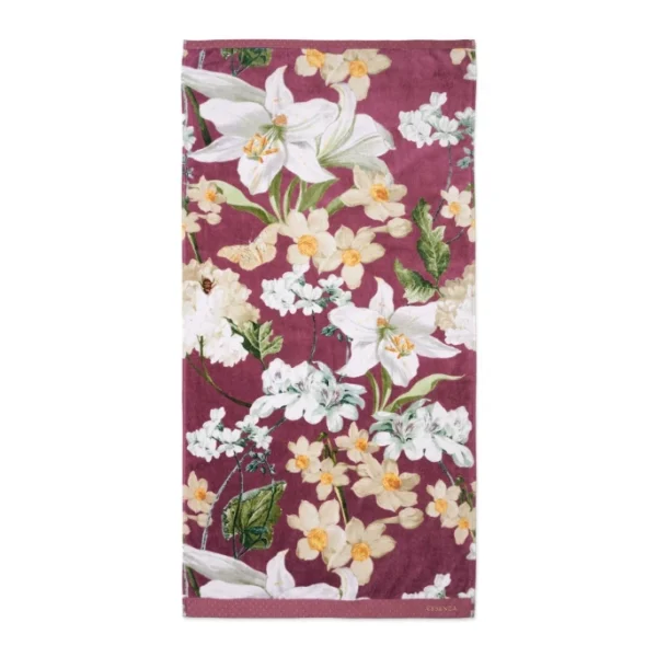 Neu ? ESSENZA HOME Essenza Rosalee Duschtuch – 70×140 Cm – Plum ? 1