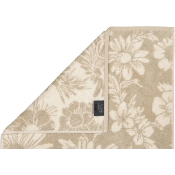 Am billigsten ✔️ Cawö Two-Tone Floral Duschtuch – 80×150 Cm – Beige ? 4