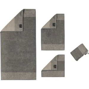 Schlussverkauf ? Cawö Two-Tone Duschtuch – 80×150 Cm – Graphit ? 9
