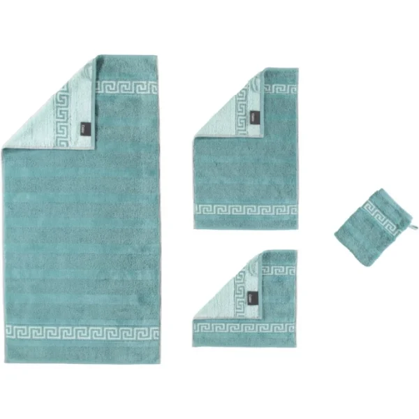 Bestpreis ? Cawö Noblesse Duo Duschtuch – 80×160 Cm – Grün ? 3