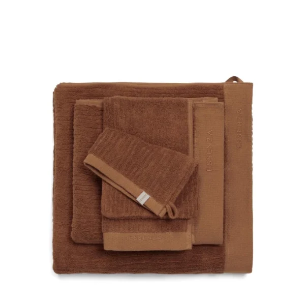 Bester Verkauf ? ESSENZA HOME ESSENZA Connect Organic Lines Bio-Duschtuch – 70×140 Cm – Leather Brown ? 4