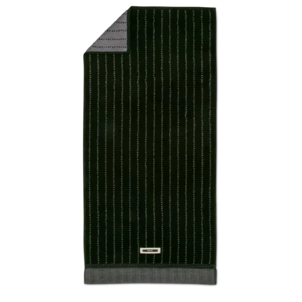 Blitzangebot ? Möve GENTLEMAN Nadelstreifen Mit Fischgrat-Bordüre Duschtuch – 80×150 Cm – Black-stone ? 3