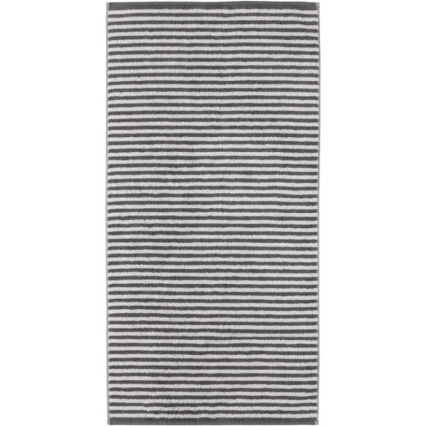 Bestpreis ? Cawö Campus Ringel Duschtuch – 70×140 Cm – Anthrazit ✨ 1