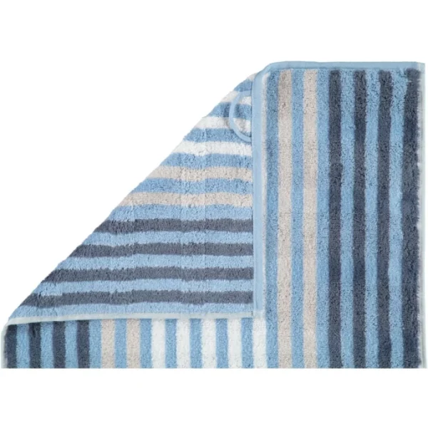 Am billigsten ? Cawö Noblesse Seasons Stripes Duschtuch – 80×150 Cm – Sky ? 3