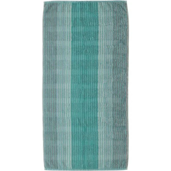 Bestpreis ? Cawö Noblesse Cashmere Streifen-Duschtuch – 70×140 Cm – Mint ? 1