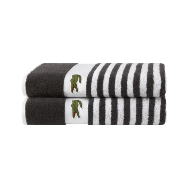 Budget ? Lacoste FRIENDLY Duschtuch – 70×140 Cm – Bitume ⌛ 3