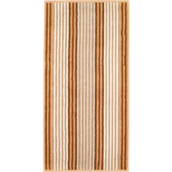 Am billigsten ? Cawö Delight Streifen Duschtuch – 70×140 Cm – Caramel ? 1