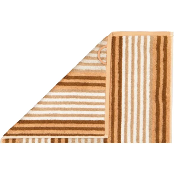 Am billigsten ? Cawö Delight Streifen Duschtuch – 70×140 Cm – Caramel ? 3
