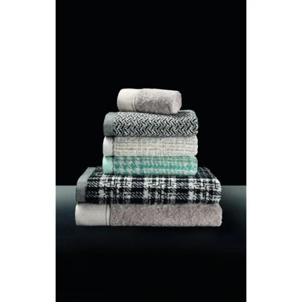 Auslauf ? Möve Brooklyn Fischgrat Duschtuch – 80×150 Cm – Nature/black ✨ 3