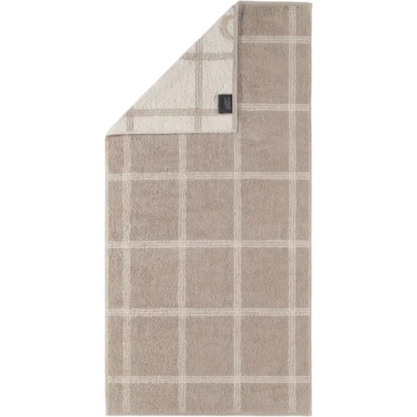 Rabatt ? Cawö CAWÖ Grafik Duschtuch – 80×150 Cm – Sand ? 1