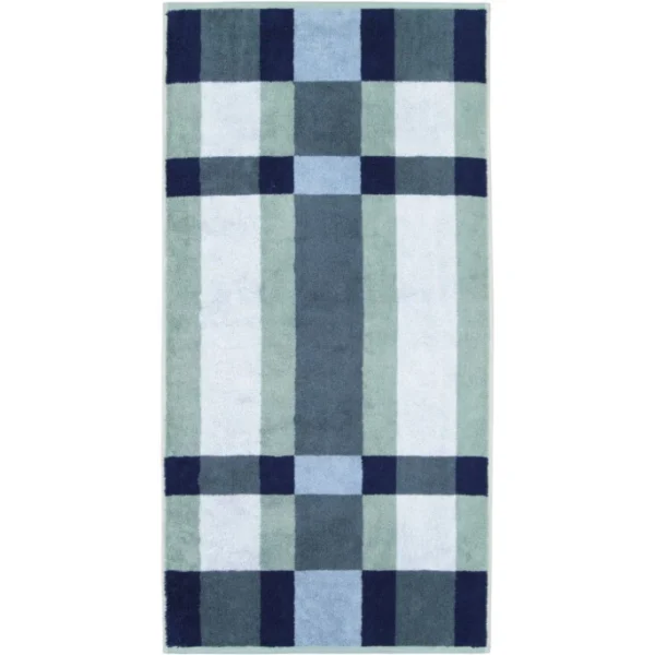 Besorgen ? Cawö Delight Karo Duschtuch – 70×140 Cm – Fjord ✨ 1