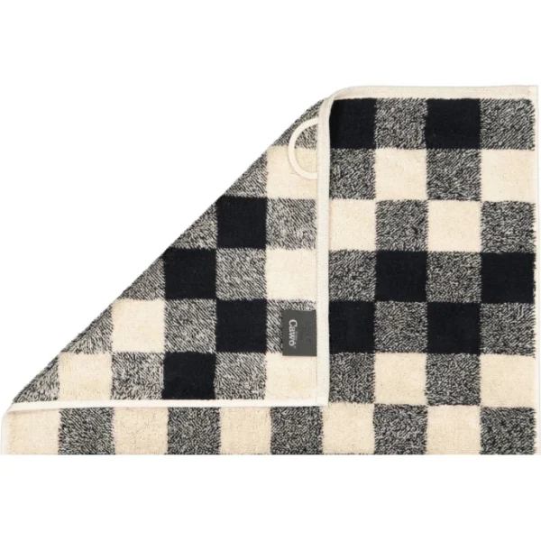 Brandneu ? Cawö Natural Karo Duschtuch – 80×150 Cm – Natur-schwarz ? 3