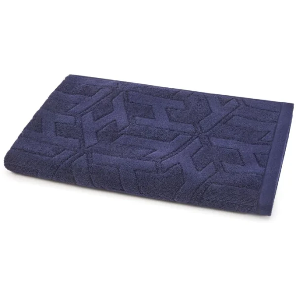 Angebote ✨ Tommy Hilfiger TH Plattern Duschtuch – 70×130 Cm – Navy ? 1