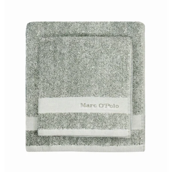 Aktion ? Marc O’Polo Melange Duschtuch – 70×140 Cm – Green/off White ❤️ 1